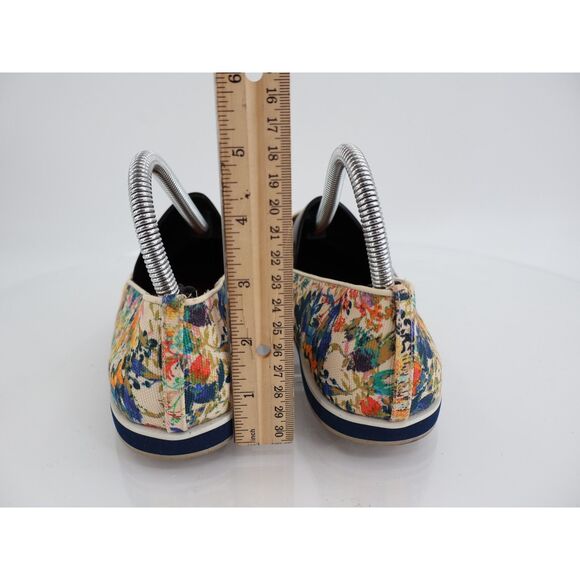 Rebecca Minkoff Loafers Women's Size 7 Sable Canvas Floral Print Slip On Shoes - Picture 6 of 11